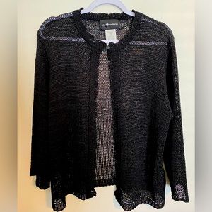 Sag Harbor One Button 3/4 Sleeve Cardigan Women’s size Large